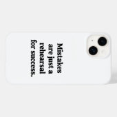 Mistakes iPhone Case (Rückseite (Horizontal))