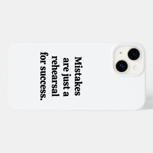 Mistakes iPhone Case (Rückseite (Horizontal))
