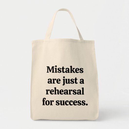 Mistakes Lebensmittelgeschäft Tote Bag Tragetasche (Vorne)