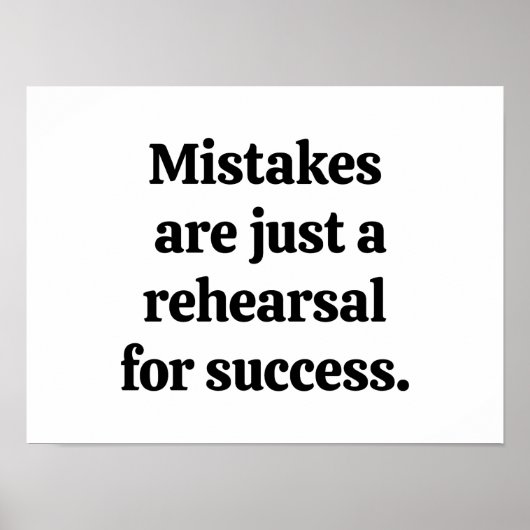 Mistakes Poster (Vorne)