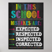 Mistakes Rainbow Classroom Poster (Vorne)