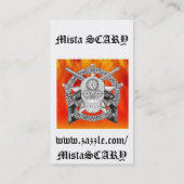 MistaSCARY glückliche Visitenkarte (Rückseite)