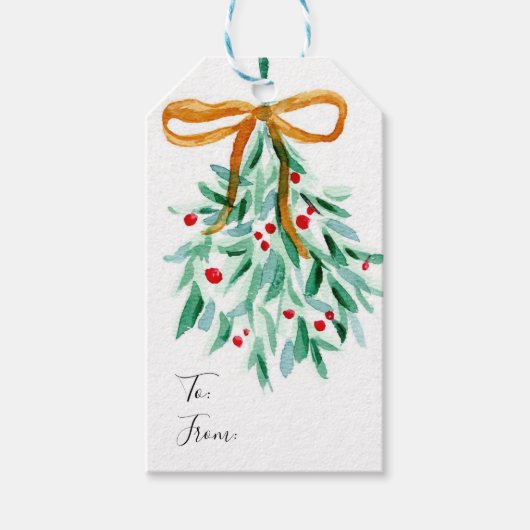 Mistel-Christmas-Anhänger Geschenkanhänger (Vorderseite)