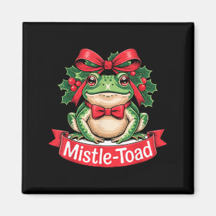 Mistel-Kröte Lustige Weihnachts-Kröte Wortspiel Magnet