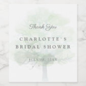 Mistelbaum-Brautparty Weinetikett (Einzelnes Label)