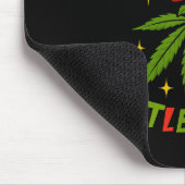 Mistelbefallenes Unkrautblatt Lustiges Stoner-Weih Mousepad (Ecke)