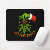 Mistelbefallenes Unkrautblatt Lustiges Stoner-Weih Mousepad (Mit Mouse)
