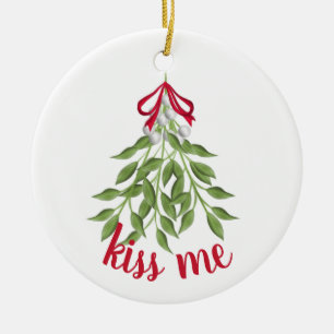 Mistelfeiertagsornament Keramik Ornament