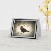 Mistelkrähe Karte (Gelbe Blume)