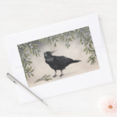 Mistelkrähe Rechteckiger Aufkleber (Umschlag)