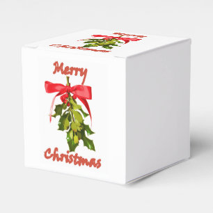 Mistelzweig der frohen Weihnachten Geschenkschachtel