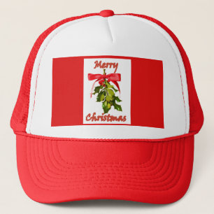 Mistelzweig der frohen Weihnachten Truckerkappe