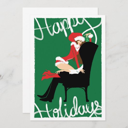 Mistelzweig-Einladung Einladung (Vorne/Hinten)