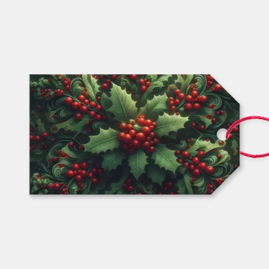 Mistelzweig Geschenkanhänger (Vorderseite (Horizontal))