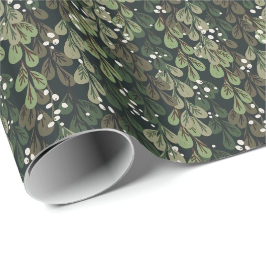 Mistelzweig Geschenkpapier (Rolleneckpunkt)