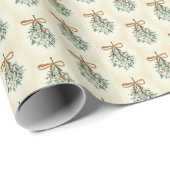 Mistelzweig-Geschenkpapier Geschenkpapier (Rolleneckpunkt)