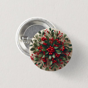 Mistelzweig-Knopf Button