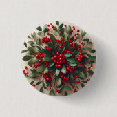 Mistelzweig-Knopf Button (Vorderseite)