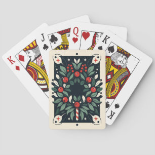 Mistelzweig Kranz Weihnachten Poker Karten Spielkarten