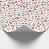 Mistelzweig Küsse Geschenkpapier (Ecke)