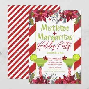 Mistelzweig & Margaritas Weihnachtsparty Einladung