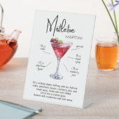 Mistelzweig Martini Feiertagsbar Schild (In Situ)