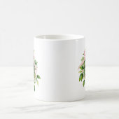 Mistelzweig mit rosa Band Kaffeetasse (Mittel)