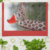 Mistelzweig-Moment-Geschirrtuch Geschirrtuch (Gefaltet)