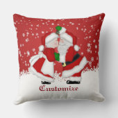 Mistelzweig-Sankt-WeihnachtsWurfs-Kissen Kissen (Rückseite)