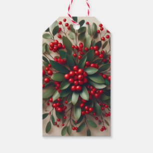 Mistelzweig-Tag Geschenkanhänger