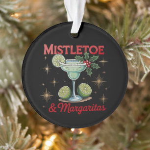 Mistelzweig und Margaritas Weihnachtsfeier Ornament