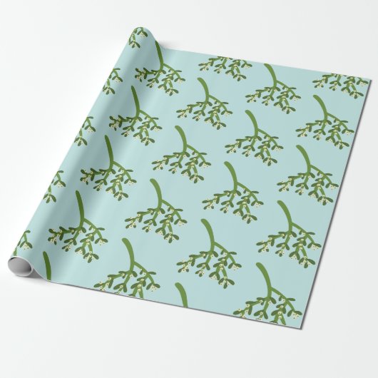 Mistelzweig-Weihnachten Geschenkpapier (Ungerollt)