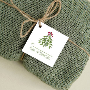 Mistelzweig-Weihnachtsdekoration Personalisiert Geschenkanhänger