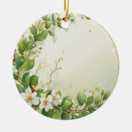 Mistelzweige, wasserfarben pastell Gemälde Keramik Ornament