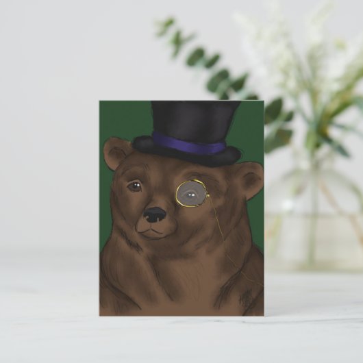 Mister Bear Postcard Postkarte (Stehend Vorderseite)