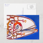 Mister Blue Fish Postcard Postkarte (Vorne/Hinten)