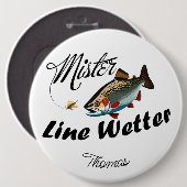 Mister Castaway Rainbow Trout Button (Vorne & Hinten)