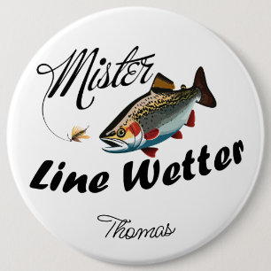 Mister Castaway Regenbogenforelle Button
