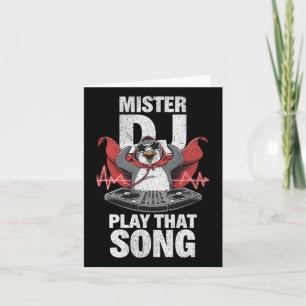Mister Dj Play That Song Funny Penguin Dj Youth An Karte