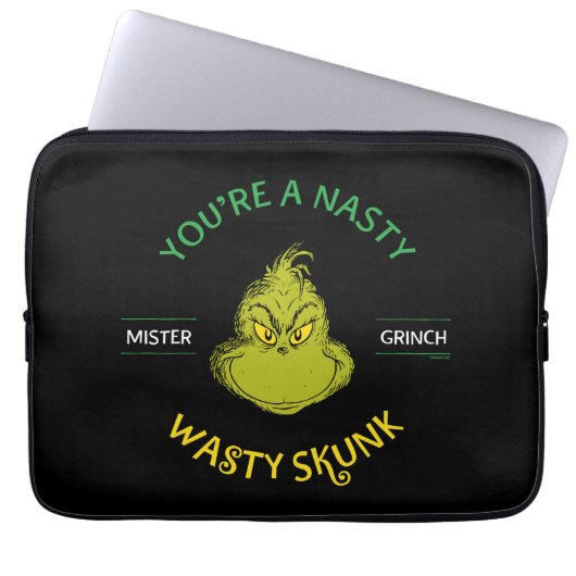 Mister Grinch | Du bist ein Ekliger Wasty Skunk Laptopschutzhülle (Vorderseite)