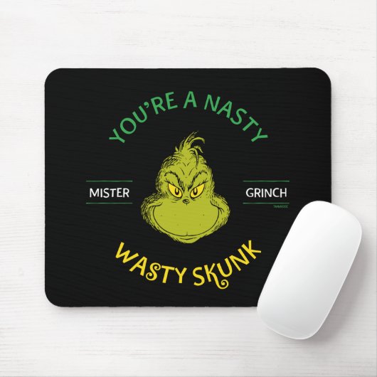 Mister Grinch | Du bist ein Ekliger Wasty Skunk Mousepad (Mit Mouse)
