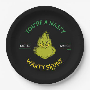 Mister Grinch   Du bist ein Ekliger Wasty Skunk Pappteller