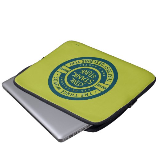 Mister Grinch | Stink Stank Stank Quote Laptopschutzhülle (Vorne Knopf)