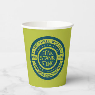 Mister Grinch Stink Stank Stunk Quote Pappbecher
