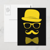 Mister Hipster Postkarte (Vorne/Hinten)