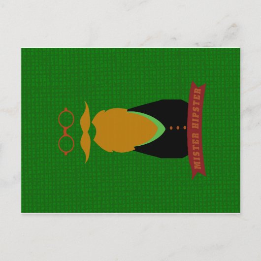 Mister Hipster Postkarte (Vorderseite)