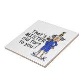 Mister Old Furz Birthday Spaß Fliese (Seite)