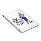 Mister Old Furz Birthday Spaß Notizblock (Rechte Seite)