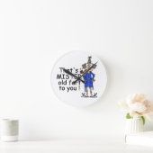 Mister Old Furz Birthday Spaß Runde Wanduhr (Zuhause)