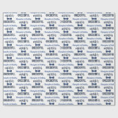 Mister Onederful Bow Krawatte 1. Geburtstag Geschenkpapier (Flach)